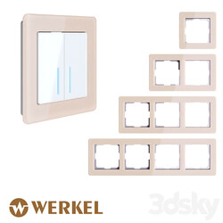 OM Acrylic frames for sockets and switches Werkel Acrylic (ivory) 