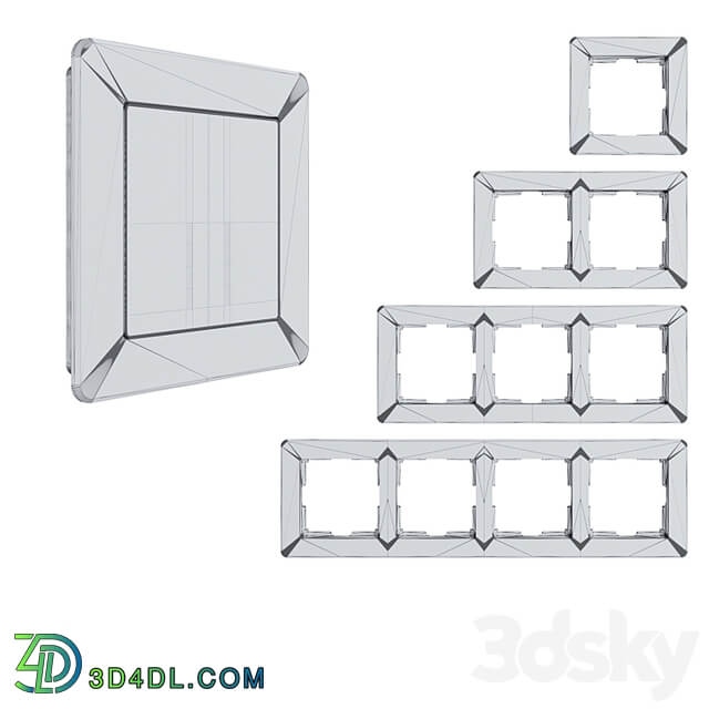 OM Acrylic frames for sockets and switches Werkel Acrylic (white)