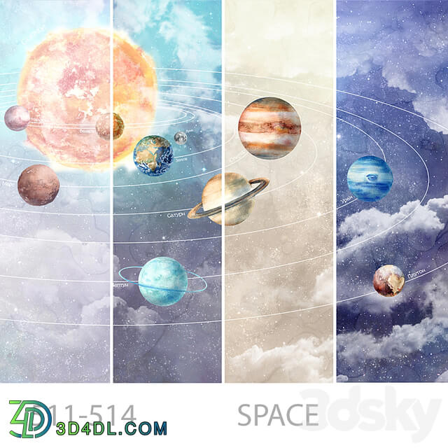Wallpapers/Space/Designer wallpapers/Panels/Photowall paper/Fresco