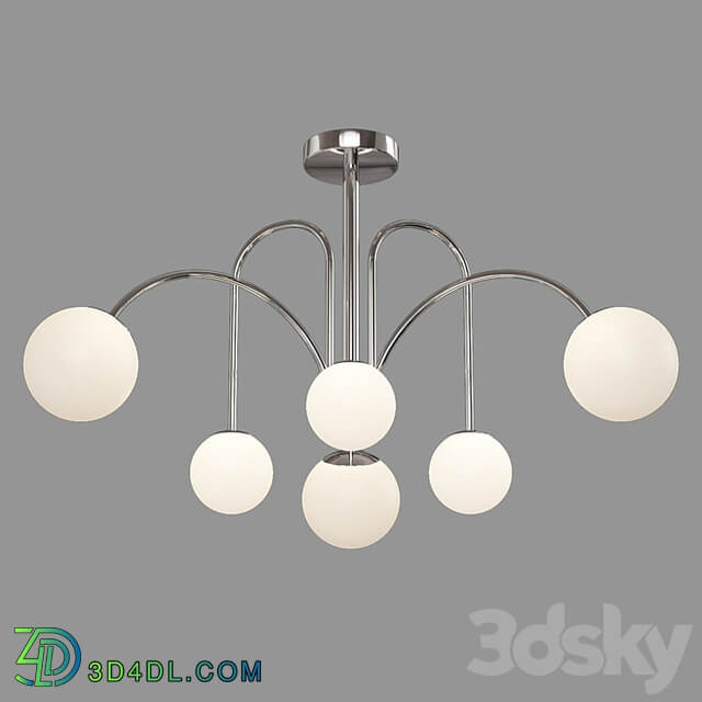 OM Ceiling chandelier with shades Eurosvet 30177/6 Alix