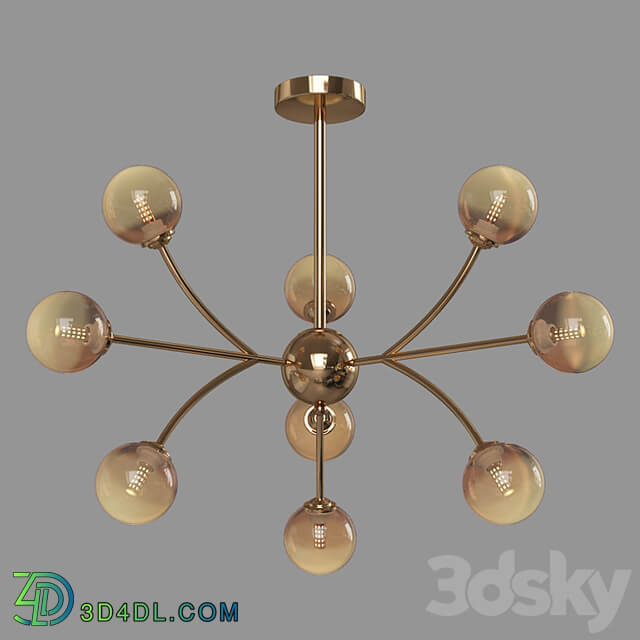 OM Ceiling chandelier with glass shades Eurosvet 30179 Astro