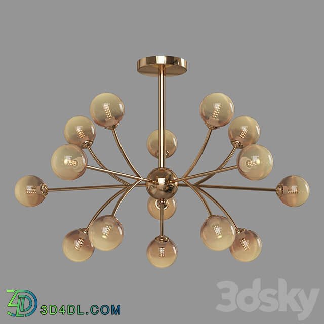 OM Ceiling chandelier with glass shades Eurosvet 30180 Astro