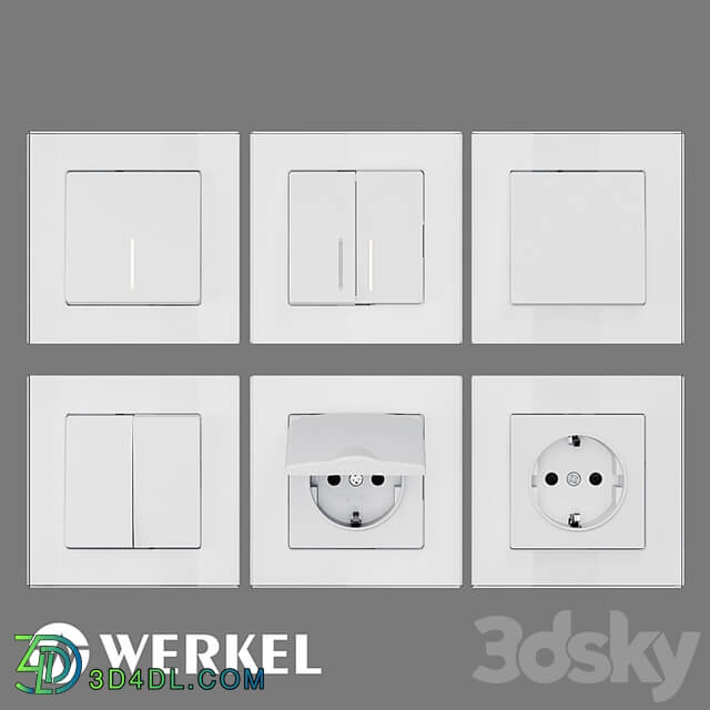 OM Sockets and switches Werkel (matte white)