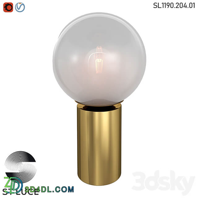SL1190.204.01 Table lamp ST Luce Gold/Transparent white OM