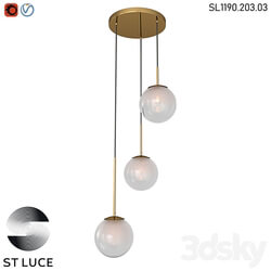 SL1190.203.03 Pendant lamp ST Luce Golden/Transparent white OM 