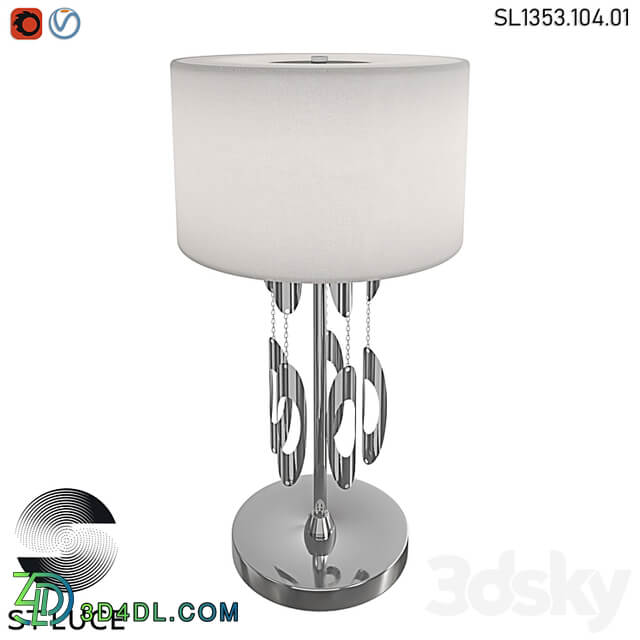 SL1353.104.01 Bedside lamp ST Luce Chrome/White OM