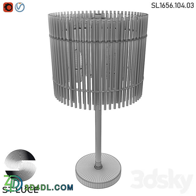 SL1656.104.03 Bedside lamp ST Luce Nickel/Clear OM