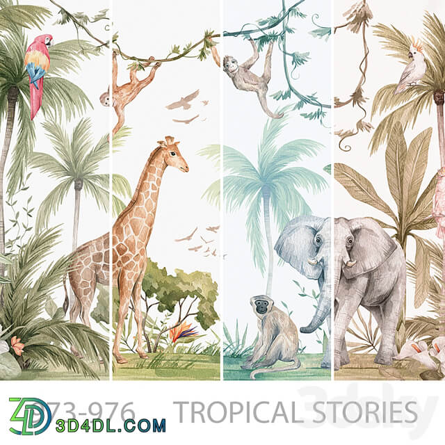 Wallpapers/Tropical Stories/Designer wallpapers/Panels/Photomurals/Mural