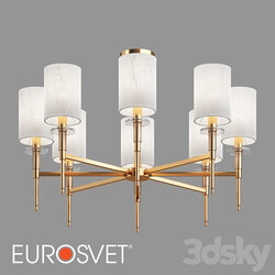 OM Classic chandelier with lampshades Eurosvet 60132/8 Brielle 