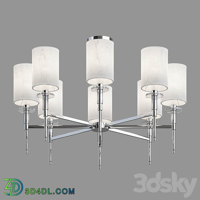 OM Classic chandelier with lampshades Eurosvet 60132/8 Brielle