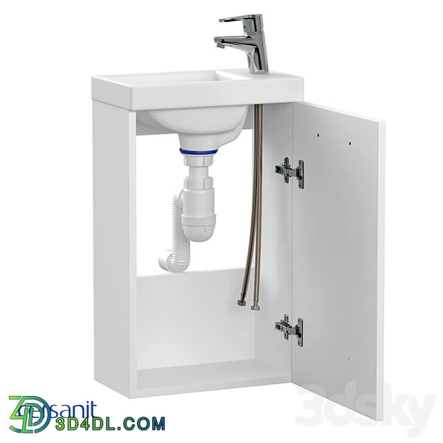 Cabinet set LARA 40, washbasin COMO 40, faucet CARI, A64228