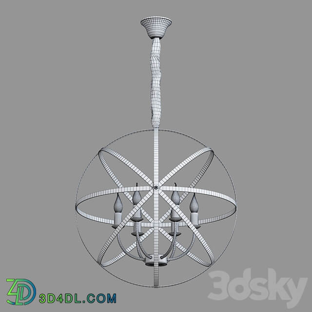 OM Pendant chandelier Eurosvet 60139/6 Santi