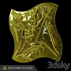 OM Glass 3D panels. Collection "Textile" 