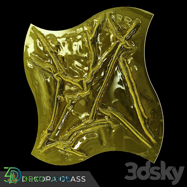 OM Glass 3D panels. Collection "Textile"