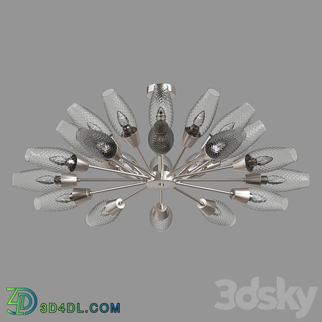OM Ceiling chandelier with shades Eurosvet 60140/12 Thalia
