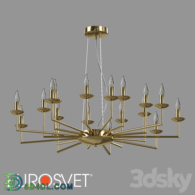 OM Classic pendant chandelier Eurosvet 60150/18 Cariso