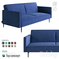 Este sofa bed triple, with armrests 