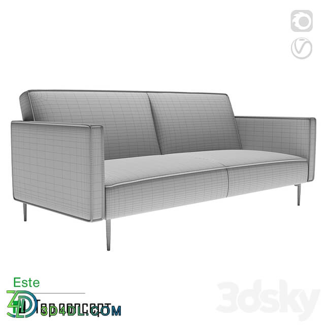 Este sofa bed triple, with armrests