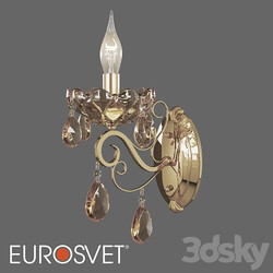 OM Classic crystal wall lamp Eurosvet 10109/1 Escada 