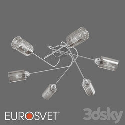 OM Ceiling chandelier with shades Eurosvet 30167/6 Motive 
