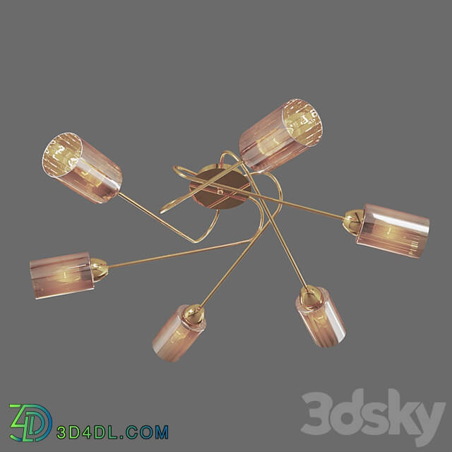 OM Ceiling chandelier with shades Eurosvet 30167/6 Motive