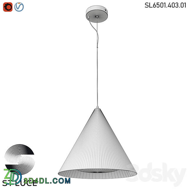 SL6501.403.01 Pendant lamp ST Luce Black LED OM