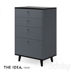 OM THE IDEA high chest of drawers TWIN 020 