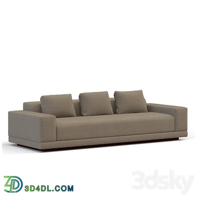 OM Maroon Slim Sofa