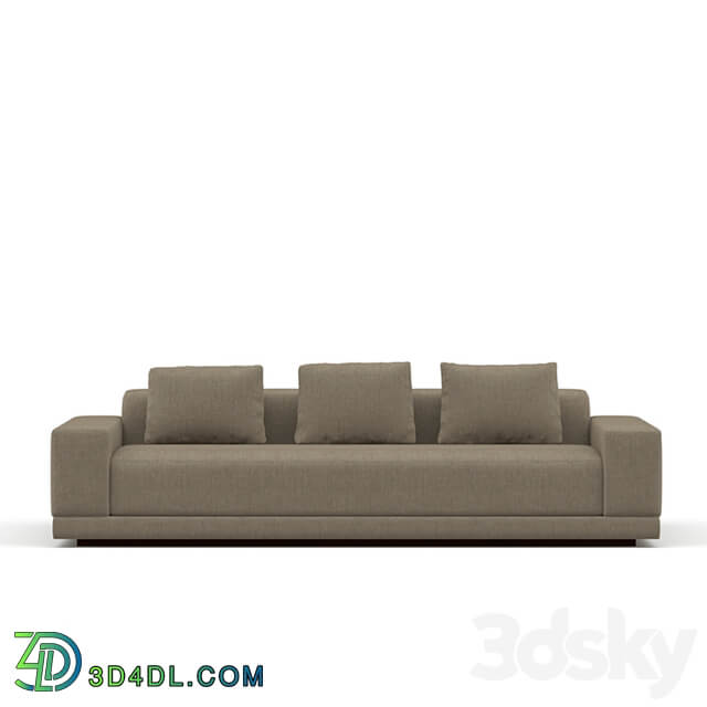 OM Maroon Slim Sofa