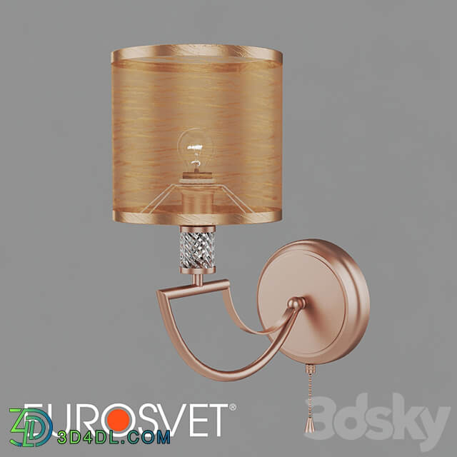 OM Sconce with lampshade Eurosvet 60099/1 Licata