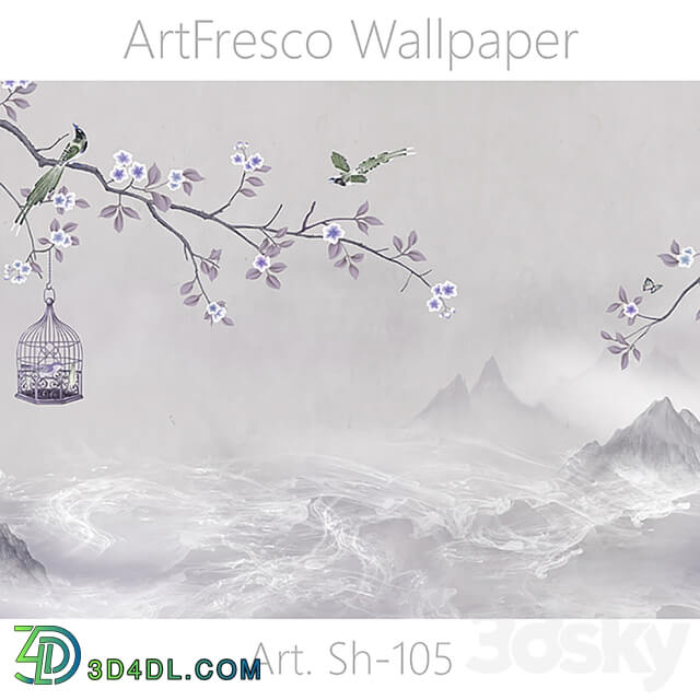 ArtFresco Wallpaper Designer seamless wallpaper Art. Sh 105OM