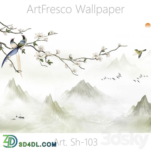 ArtFresco Wallpaper Designer seamless wallpaper Art. Sh 103OM