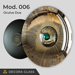 OM Art decor decorative mirror Oculus Dua mod.006 