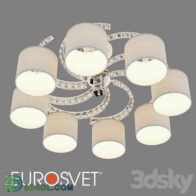 OM Ceiling chandelier with lampshades Eurosvet 60104/8 Salina