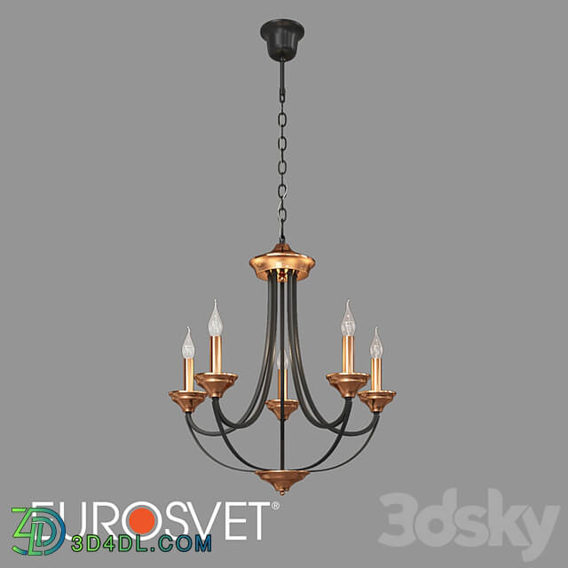 OM Hanging chandelier in loft style Eurosvet 60098/5 Lazzaro