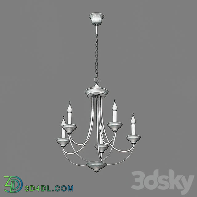 OM Hanging chandelier in loft style Eurosvet 60098/5 Lazzaro