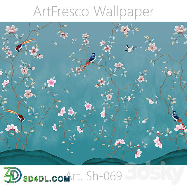 ArtFresco Wallpaper Designer seamless wallpaper Art. Sh 069OM