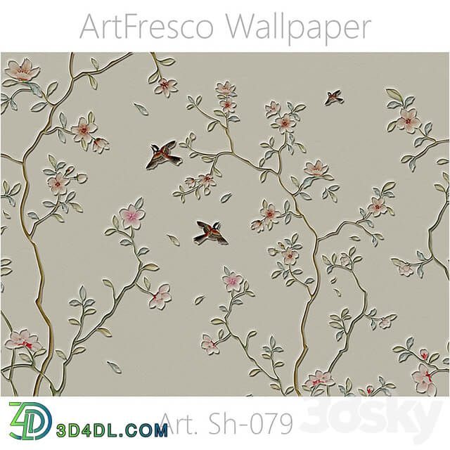 ArtFresco Wallpaper Designer seamless wallpaper Art. Sh 079OM