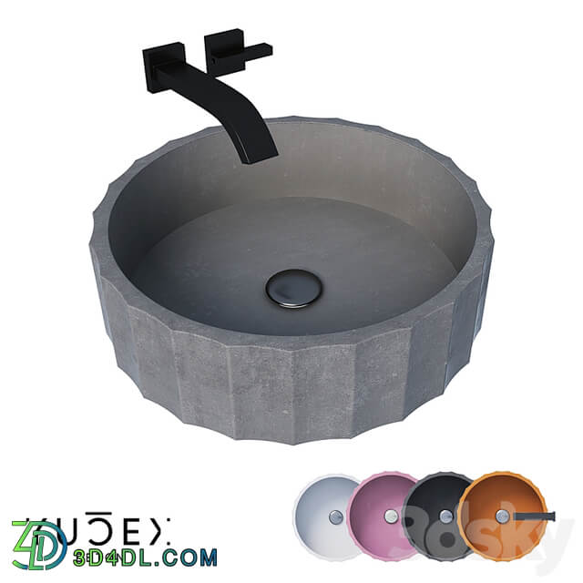 Concrete washbasin Lotos