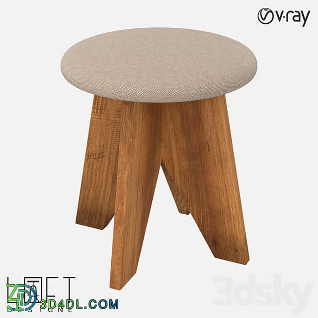 Stool LoftDesigne 31190 model