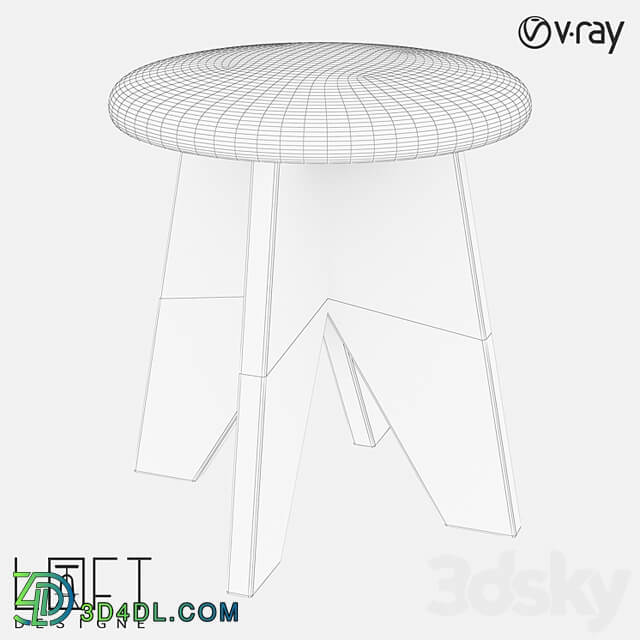 Stool LoftDesigne 31190 model