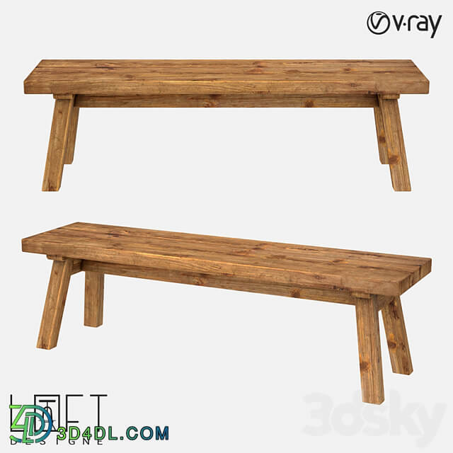 Bench LoftDesigne 31276 model