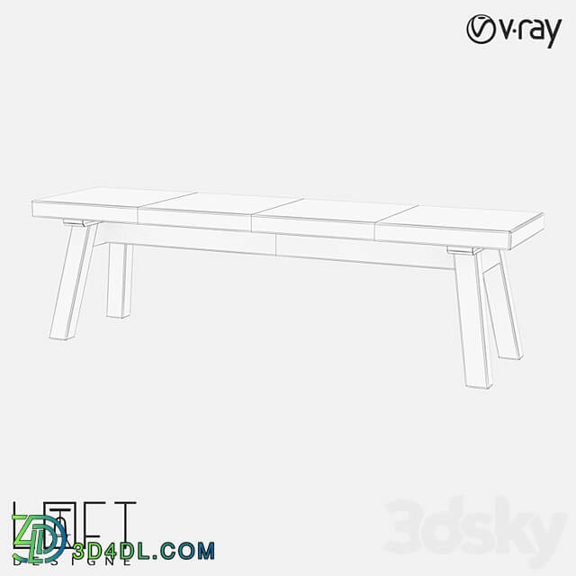 Bench LoftDesigne 31276 model