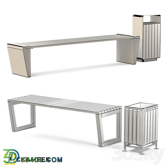 Bench Megapolis and bench Murom