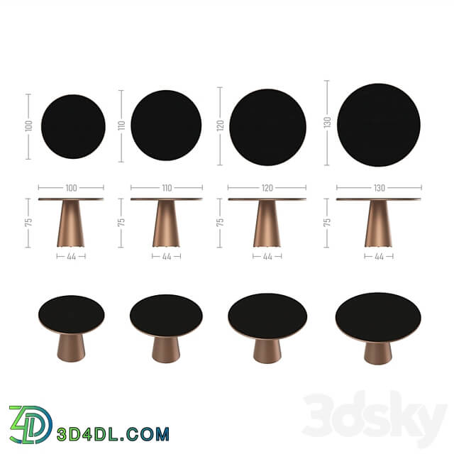 (OM) Table "Orbita" Tok Furniture