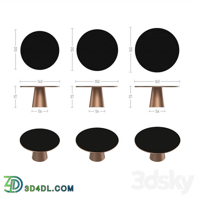 (OM) Table "Orbita" Tok Furniture