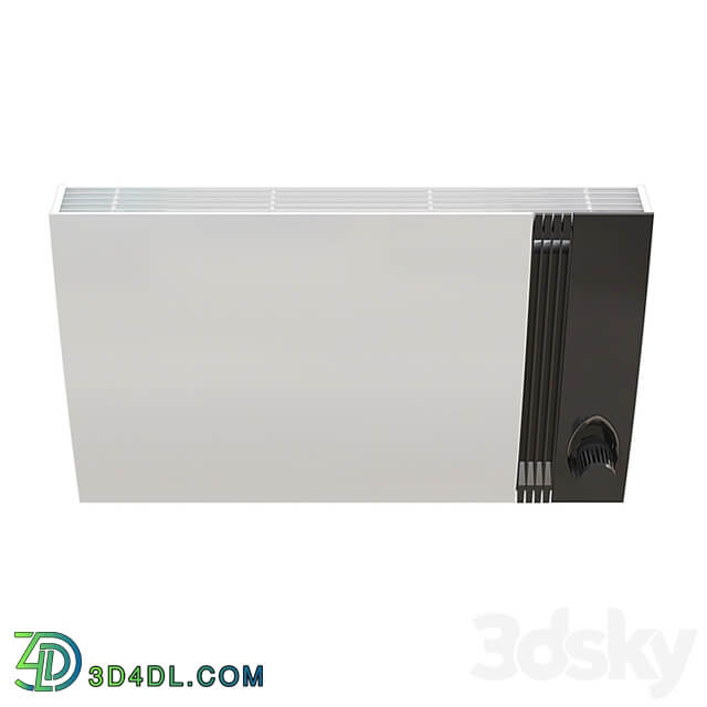 "Atoll Pro" design convector with a decorative insert