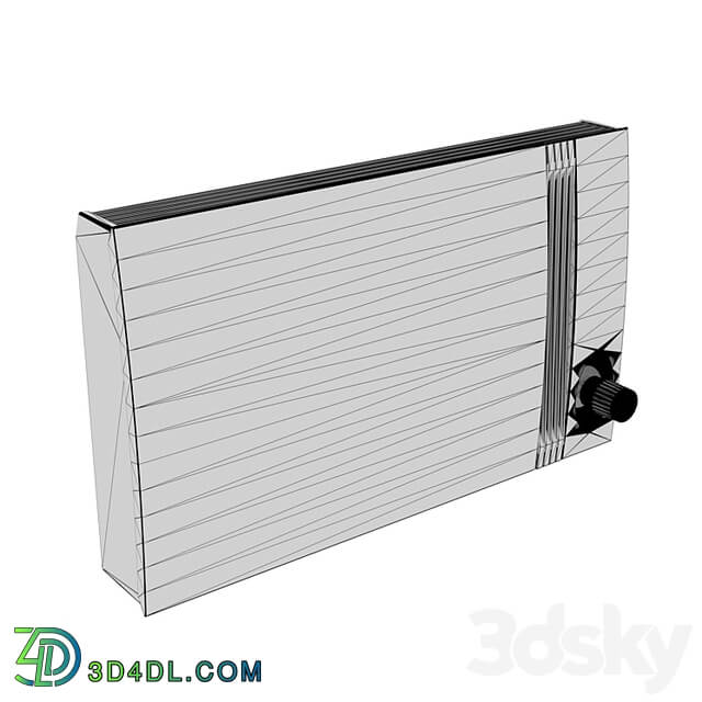 "Atoll Pro" design convector with a decorative insert