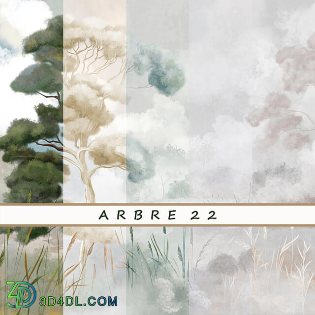 Designer wallpapers ARBRE 22 pack 3