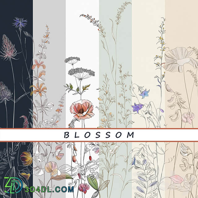 Designer wallpapers BLOSSOM pack 3